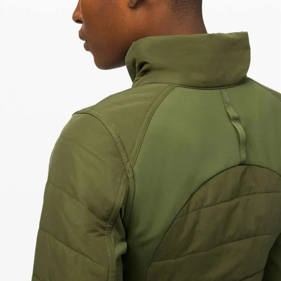 Olive Green Women's Hooded Jacket - Picture 3 of 15